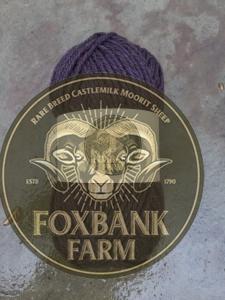 100% castlemilk moorit fibre purple plum foxbankfarm.co.uk