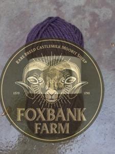 100% castlemilk moorit fibre purple plumb foxbankfarm.co.uk